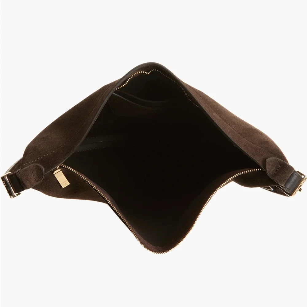 Toteme Suede Sooped Sling Bag, Pepper